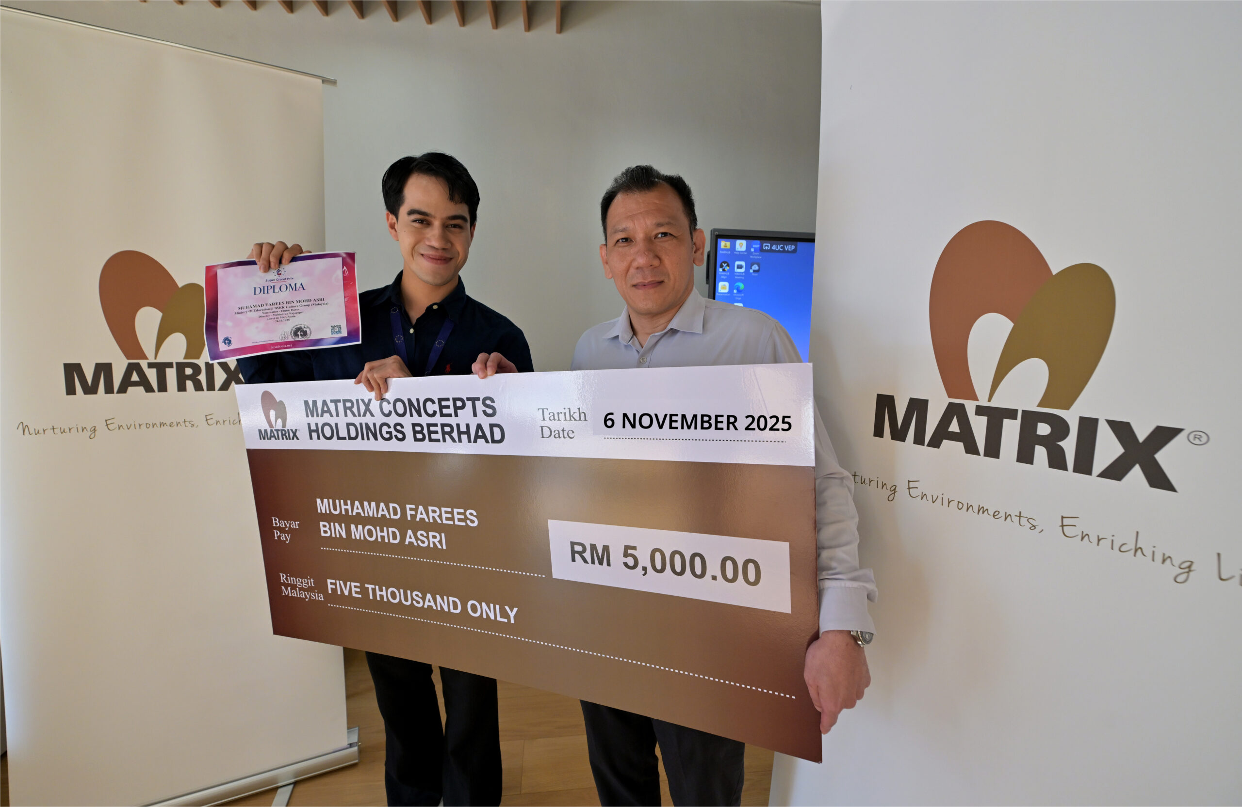 Matrix Concepts Supports Adcote Matrix Malaysia’s Teacher Showcasing National Talent at the Super Grand Prix in Spain